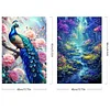 (US Local)2pack Paint By Numbers Kit On Canvas DIY Oil Art Animal Picture Wall Decor40x60cm