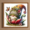 >SALE<5D DIY Full Round Drill Diamond Painting Blooming Gnome Art Home Decor 30x30cm