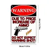 Warning - Vintage Metal Signs - 30*40cm - Warning