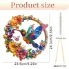 Crystal Diamond Painting Window Hanger Hummingbird Wreath 9.45x9.45in