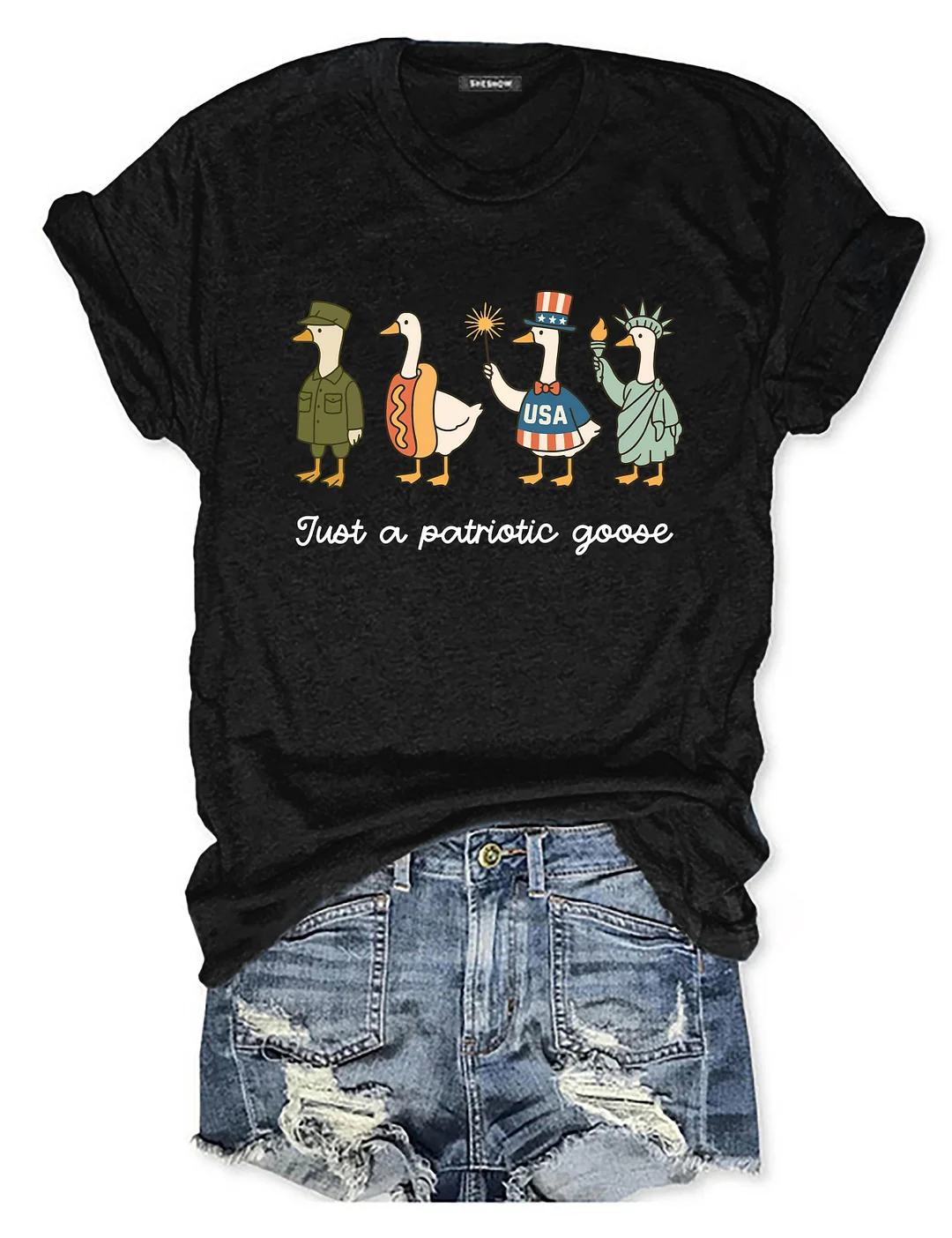 4th of July Silly Goose T-shirt