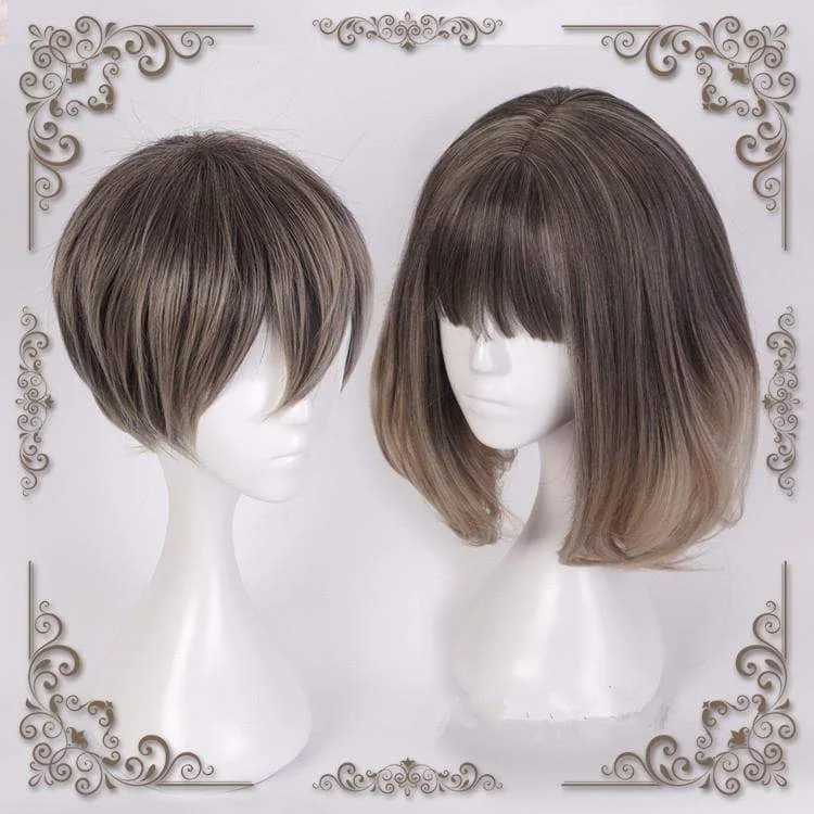 [Clearance] Lolita Dark Ash Flaxen Cosplay Short/Long Hair Wig SP166376