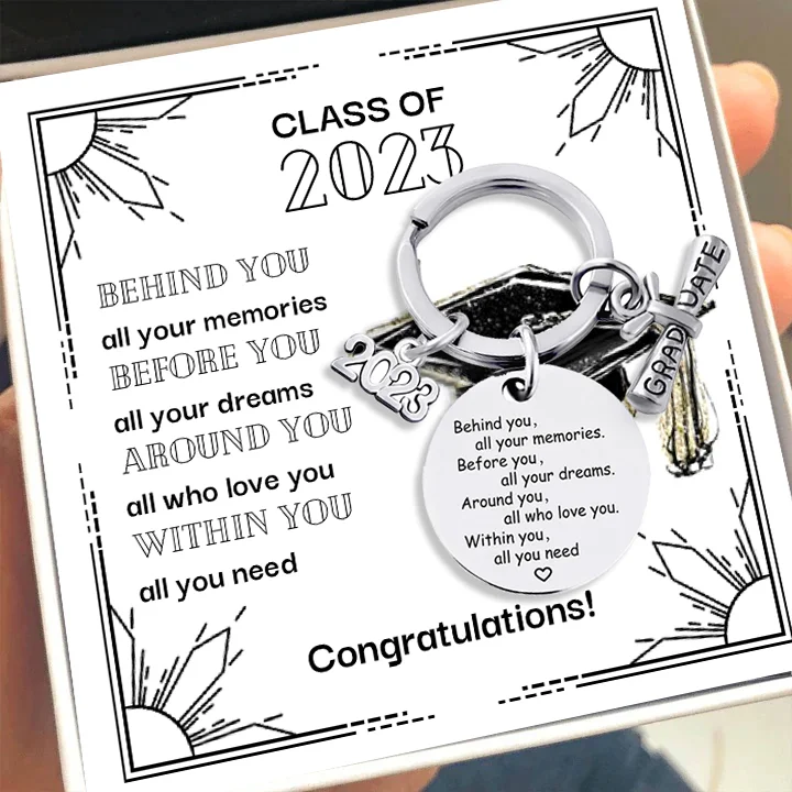 Class of 2023 Graduation Keychain Graduation Gifts for Kids/Good Friend