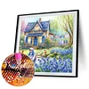 Country Cottage-Full Round Diamond Painting 40*40CM