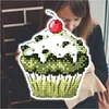 Dessert Fridge Magnet Cross Stitch Kit