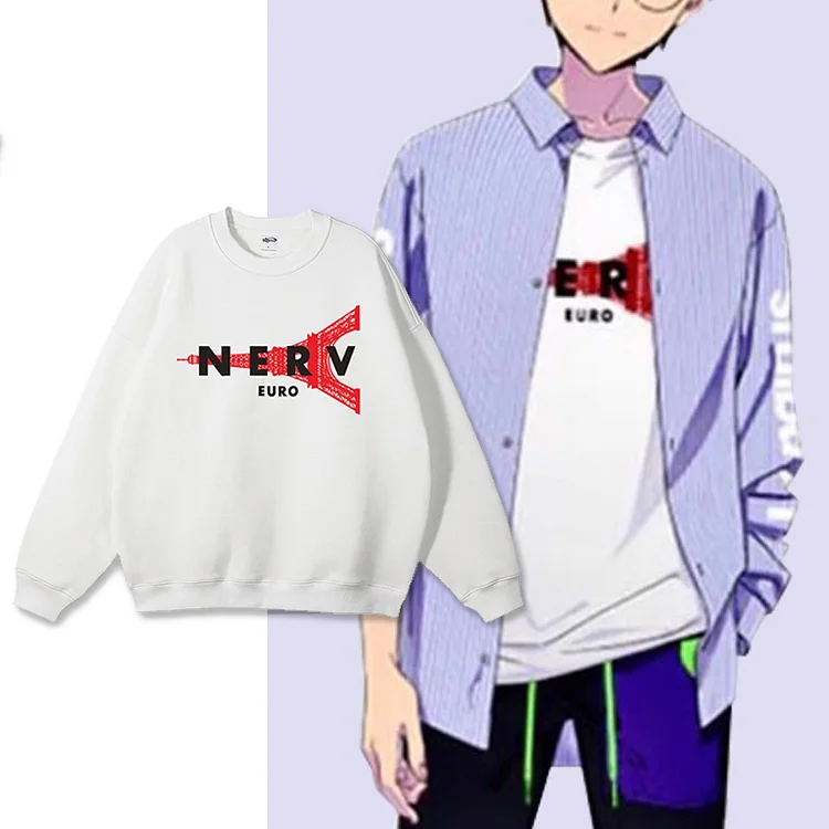 Pure Cotton Evangelion Nerv Shinji Style Pullover weebmemes