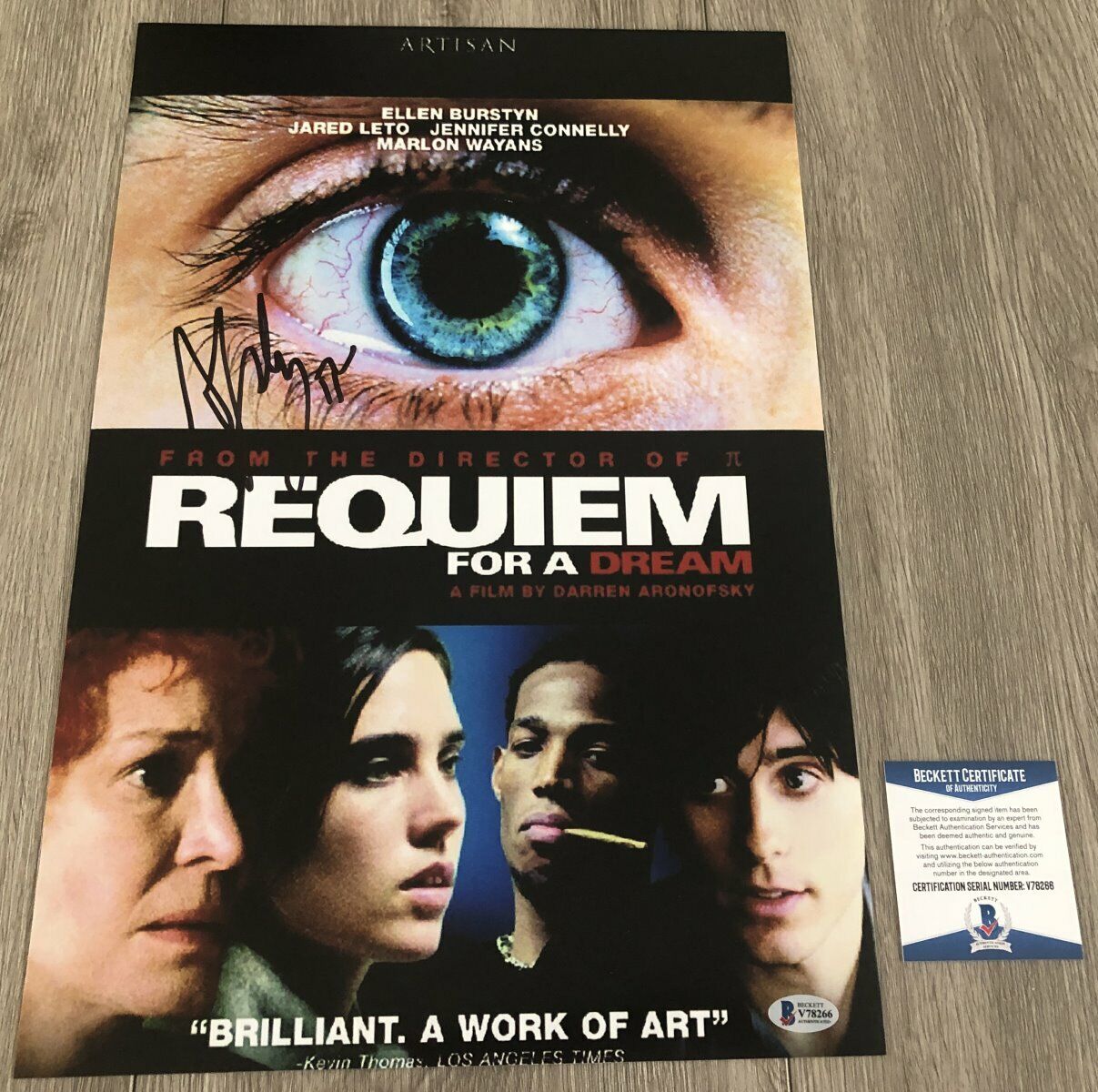 DARREN ARONOFSKY SIGNED REQUIEM FOR A DREAM 12x18 Photo Poster painting wEXACT PROOF BECKETT COA