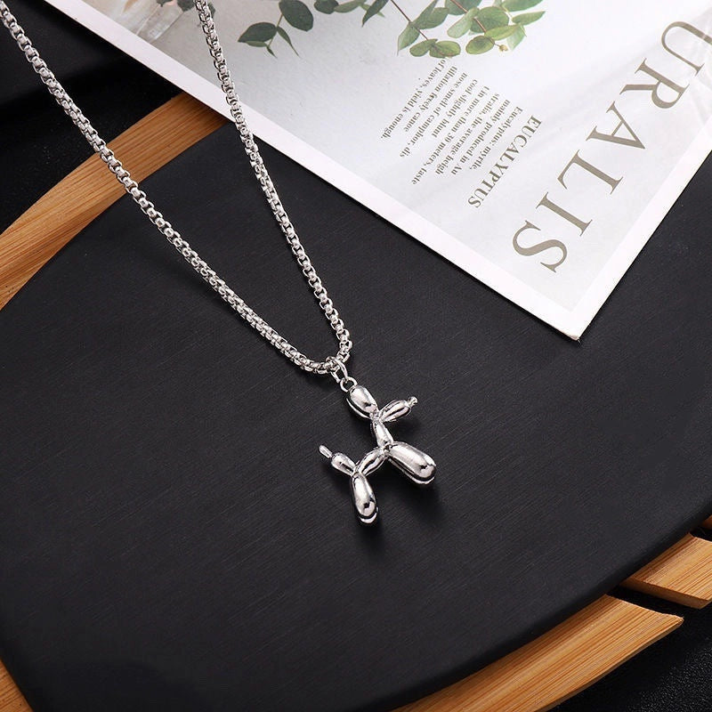 Hip-Hop Vintage Style Animal Letter Alloy Titanium Steel Plating Men’s Pendant Necklace Men Pendant Necklaces