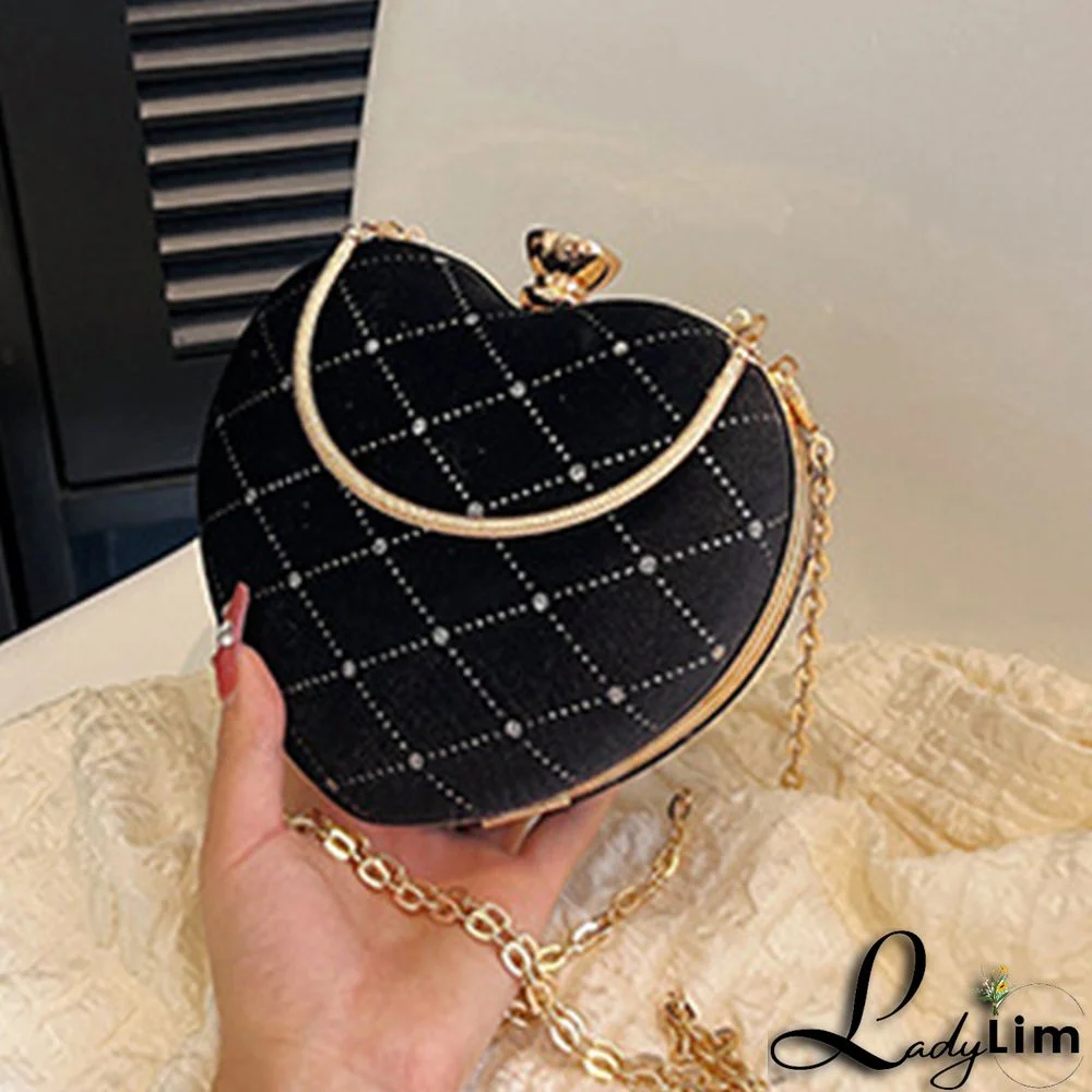 Black Casual Daily Patchwork Chains Bags