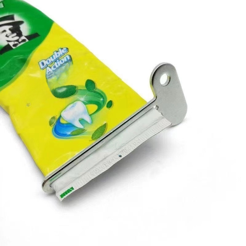 Toothpaste Squeezer Facial Cleanser Hand Cream Hair Coloring Cream Skin Care Products Lazy Man Manual Rotation Metal Toothpaste Pressing Clip