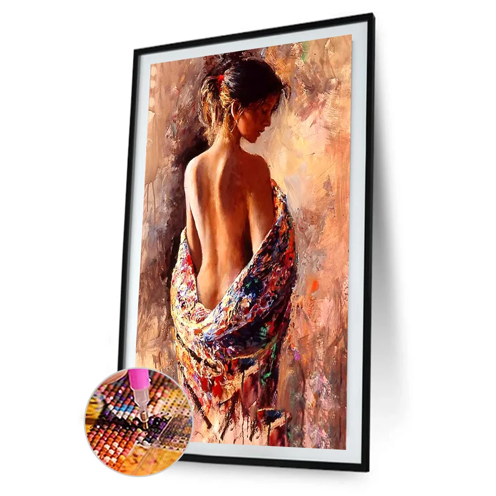 Diamond Painting - Full Round Drill - Charming Woman(30*40cm)