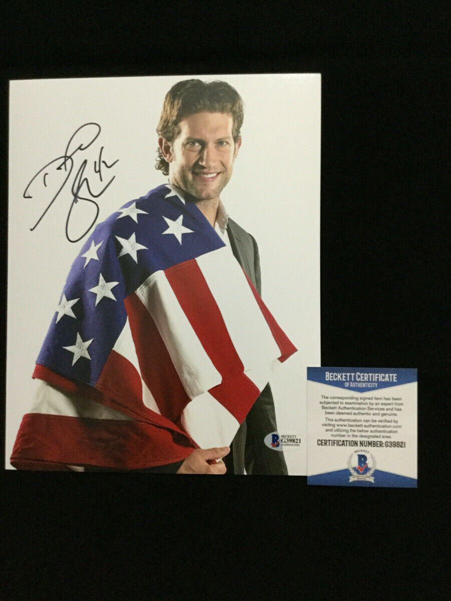 David Backes signed USA Hockey 8x10 Photo Poster painting BAS