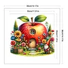 Gnome Hut-Partial 11CT Stamped Cross Stitch Bead Embroidery 36*36cm/14.17*14.17in tapestrymarket