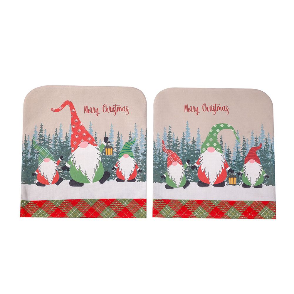 

Christmas Chair Covers Faceless Men Printed Linen Chairs Back Cover Caps, 501 Original