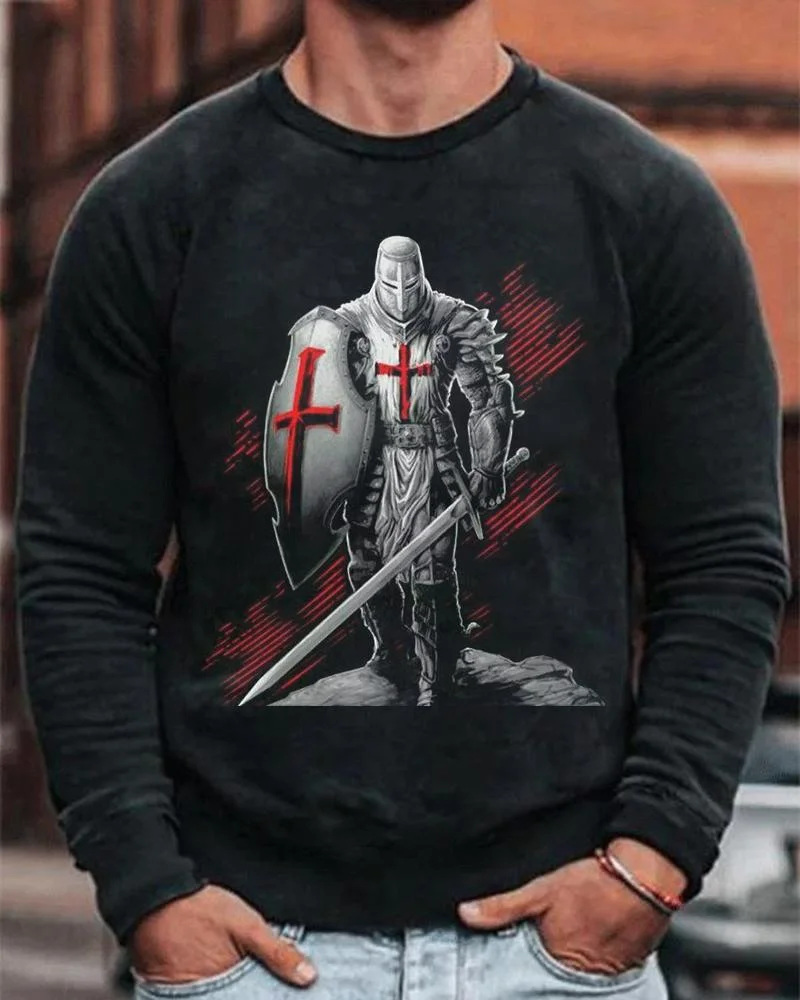 Men's Fashion Long Sleeved Creative printed sweatshirt09