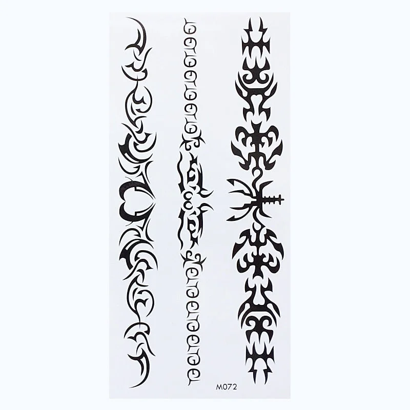 Temporary English Word Tattoo Stickers Black Letters Body Art Tattoos Sticker Waterproof For Temporary Tattoos