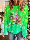 Women's Christmas Friends Printed Long Sleeve Casual Top