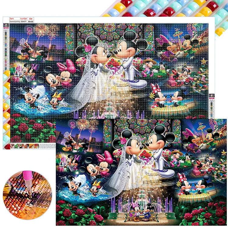 Full Square Diamond Painting - Disney Mickey Mouse 80*50CM