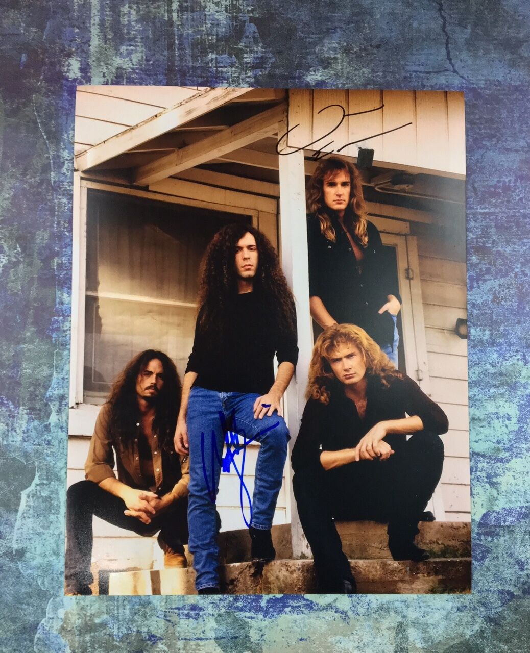 GFA Dave Ellefson & Marty Friedman * MEGADETH * Signed 11x14 Photo Poster painting PROOF M3 COA