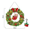 Diamond Painting Hanging Christmas Flower Wreath Kit Home Door Decor