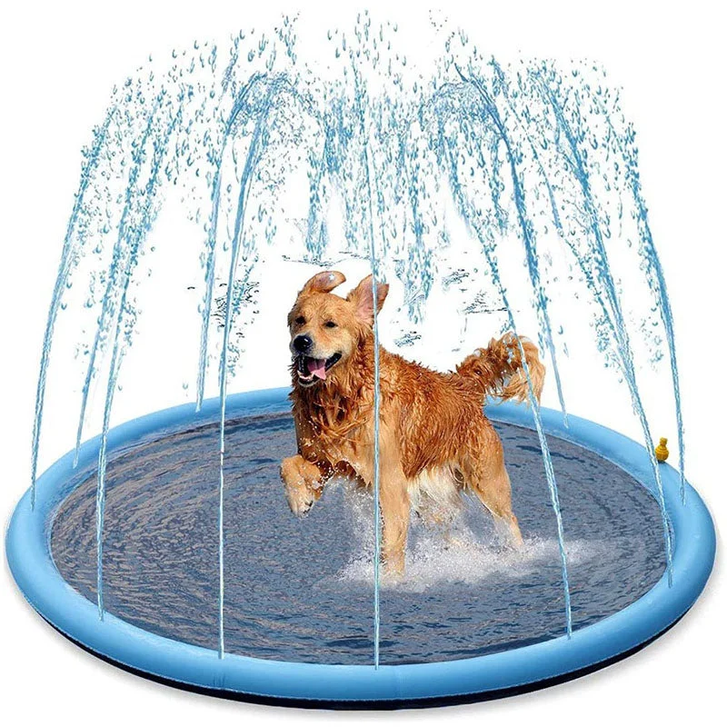 Sprinkler Cooling Play Mat For Dogs - Splash Sprinkler Pad for Dogs Kids