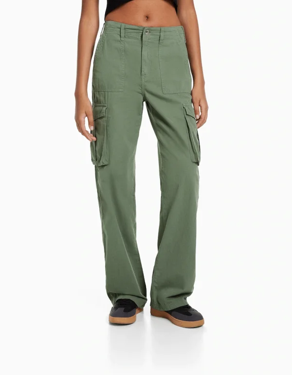 Encouragey Adjustable Straight Fit Cargo Pants( Free Shipping)