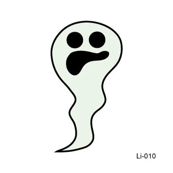 Sdrawing Glowing Tattoo Stickers Children's Glowing Toy Spider Pumpkin ghost Face Simulation Cartoon Luminous Tattoo Stickers