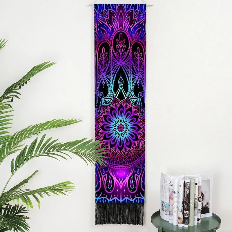 Black Tarot Card Constellation Tapestry Wall Hanging Astrology Divination Phase Tapestries Home Bedroom Office Galaxy Decor
