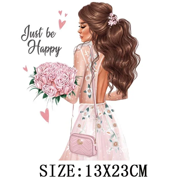 Mom&Children Thermal Stickers On T-shirt DIY Washable Patch On Clothes Lovely Design Iron On Transfer For Hoodies Hat Decoration