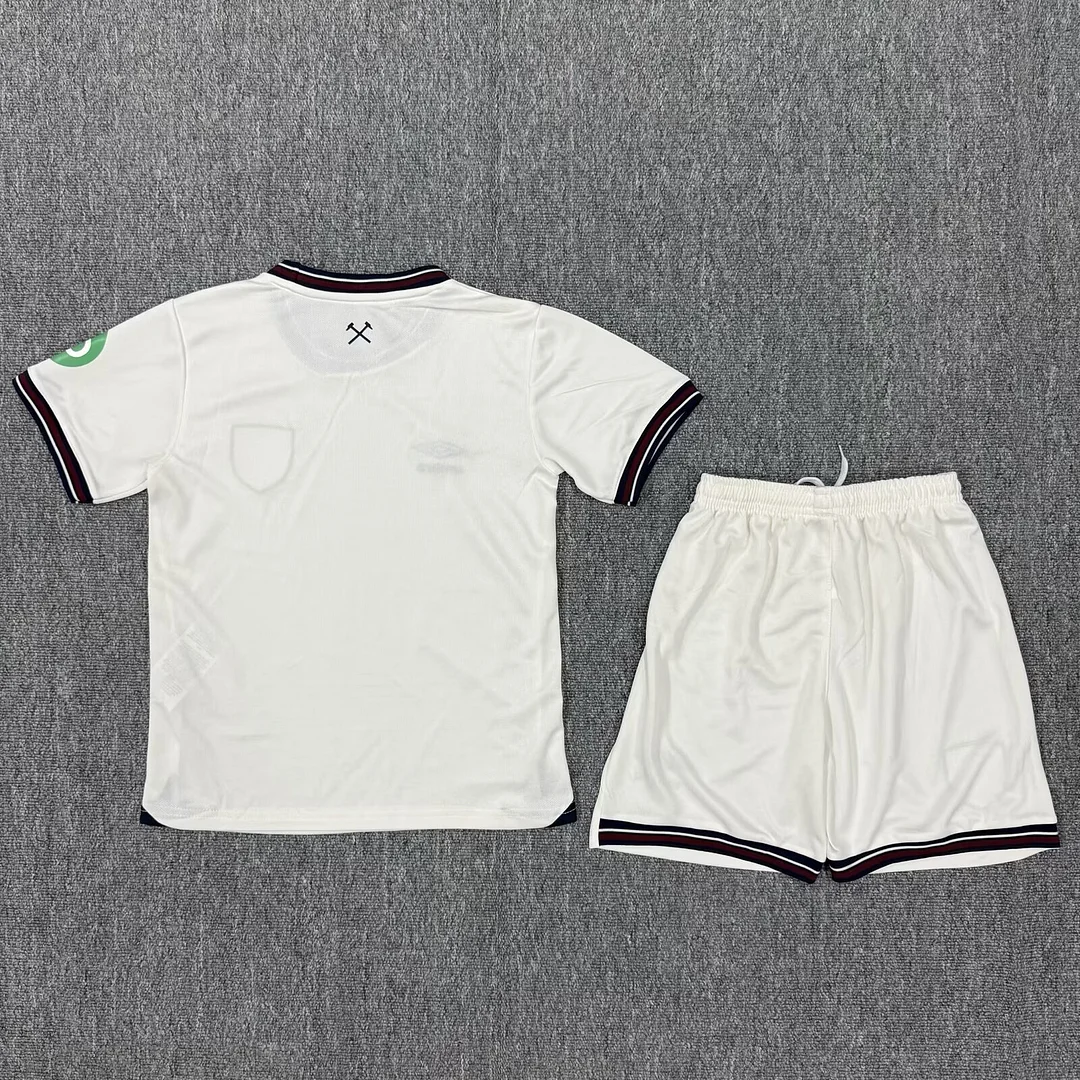 25/26 West Ham United Away Kids Kit Thai version football shirt 