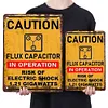 Caution Electric shock warning - Metal Tin Signs(8*12Inch/12*16Inch)