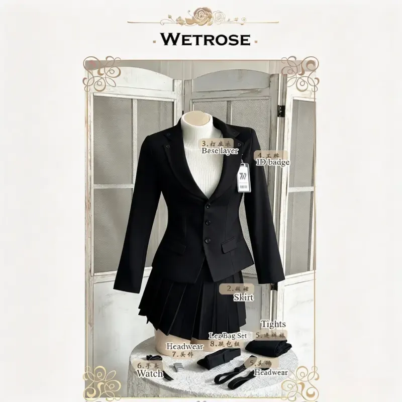 [Wetrose] In Stock Blue Archive Tsukatsuki Rio Uniform Game Outfit Cosplay Costume 
