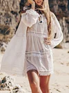 See-Through Long Sleeves Cover-Ups Tops