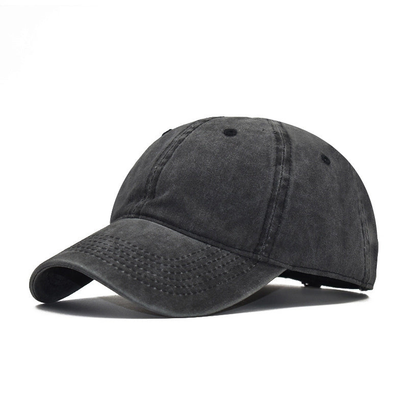 Unisex Retro Solid Color Flat Eaves Baseball Cap