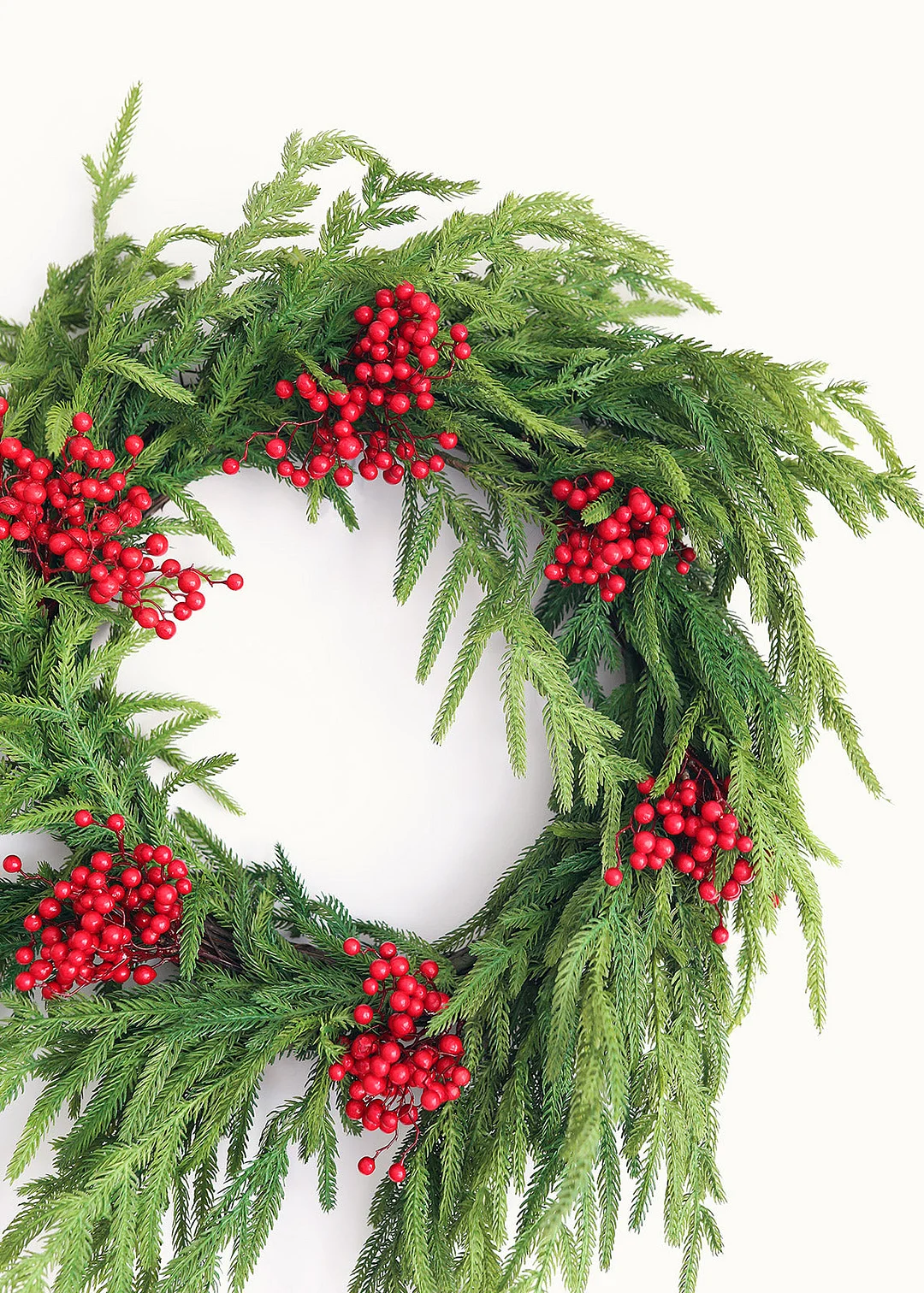 Christmas Red Artificial Berries Pick - 9"