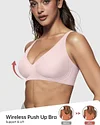 Seamless Deep V Push-Up Wireless Bra
