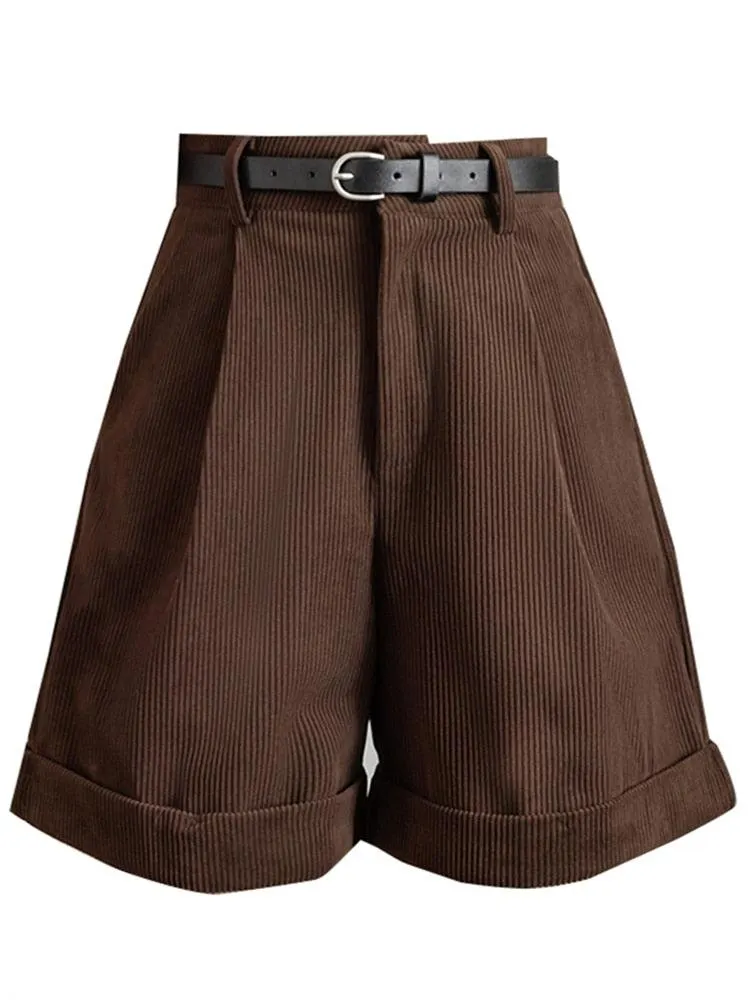 Brownm Academia High Waist Shorts