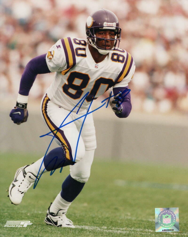 CRIS CARTER SIGNED AUTOGRAPH 8x10 Photo Poster painting - OHIO STATE MINNESOTA VIKINGS STAR, HOF