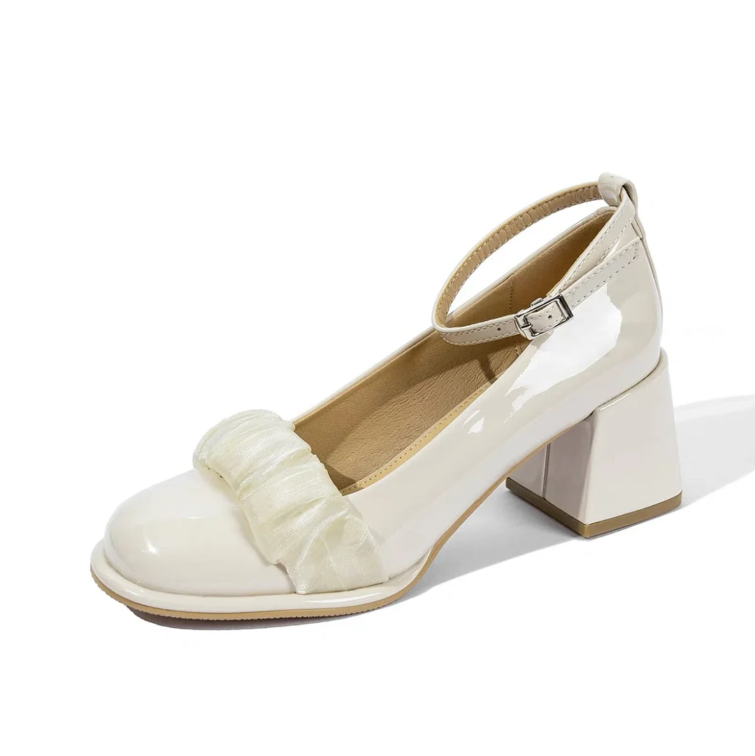 Back to college Pumps Spring And Autumn  Butterfly-Knot Casual Pointed Shallow Mouththick Heel High Heel Women's Single Shoes Plus Size 40