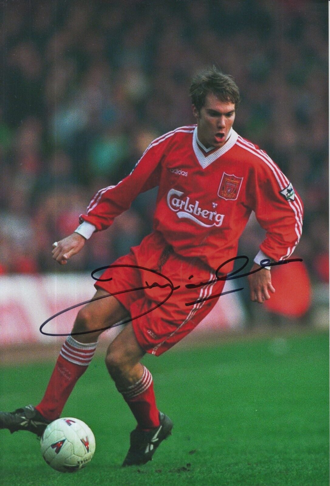 Jason McAteer Hand Signed Liverpool 12x8 Photo Poster painting.