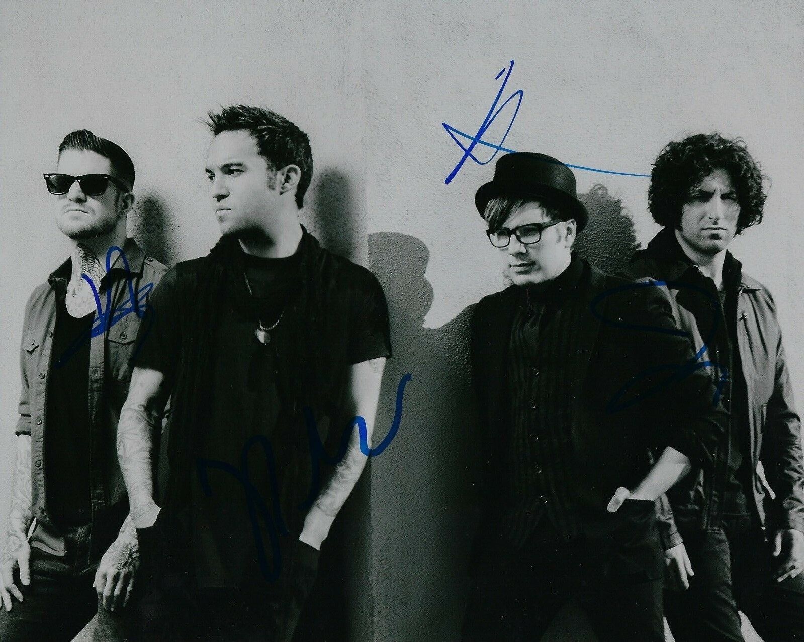 GFA x4 Pete, Patrick, Joe & Andy * FALL OUT BOY * Signed 8x10 Photo Poster painting AD4 COA