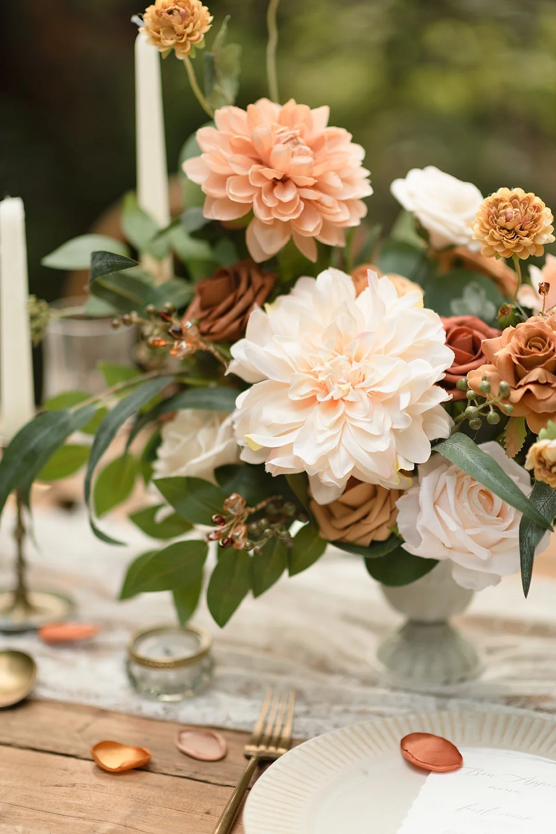 Silk Dahlia Designer Flower Boxes