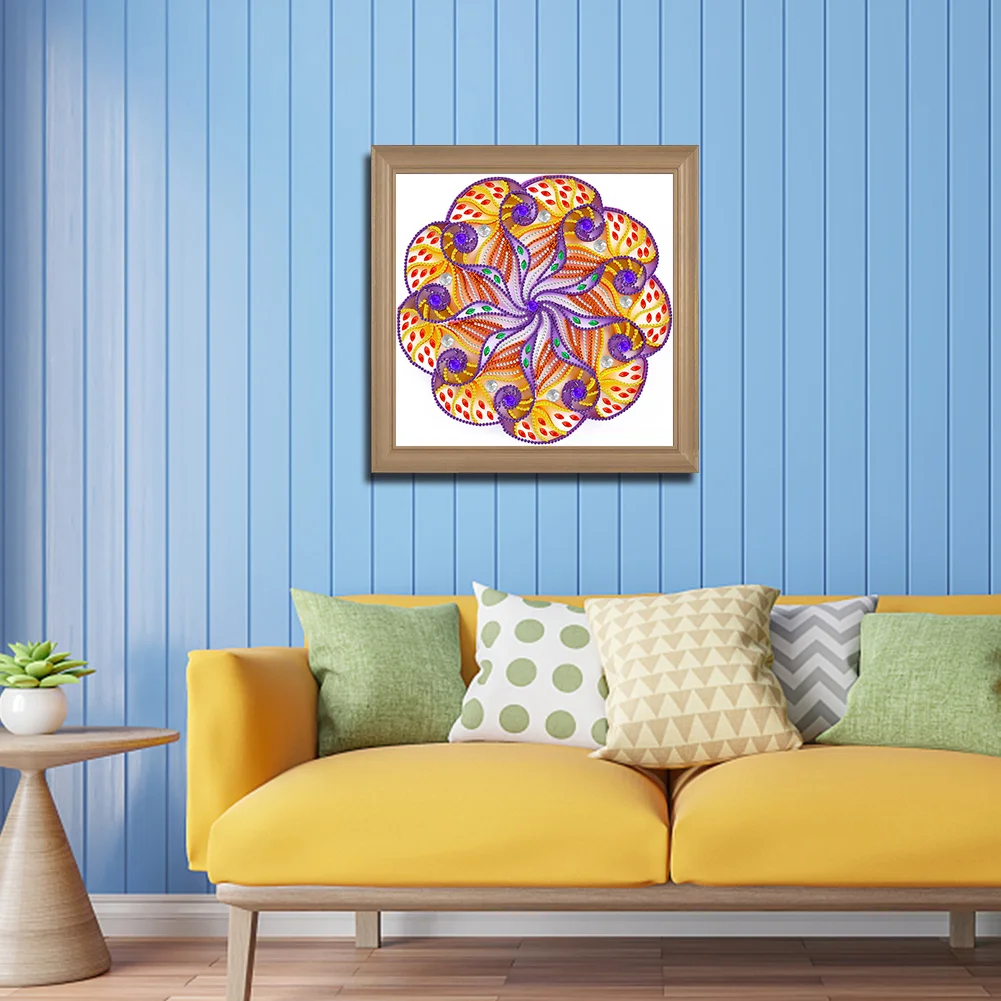 Special Shape Diamond Painting 30*30cm - Quilling Mandala