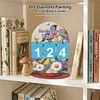 DIY Wooden Annual Reading Count Ornament  Year's Reading Tracker Desk Kit Track up to 999 Books, Comes with a Base