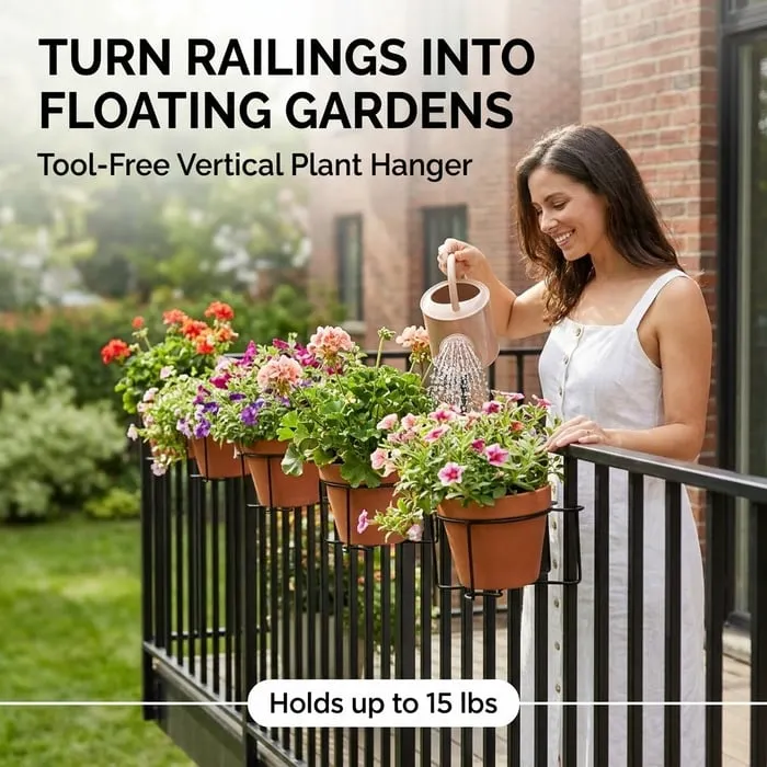 Plant Removable Railing Railing Plant Hanger