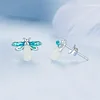 925 Sterling Silver Firefly Design Earrings 