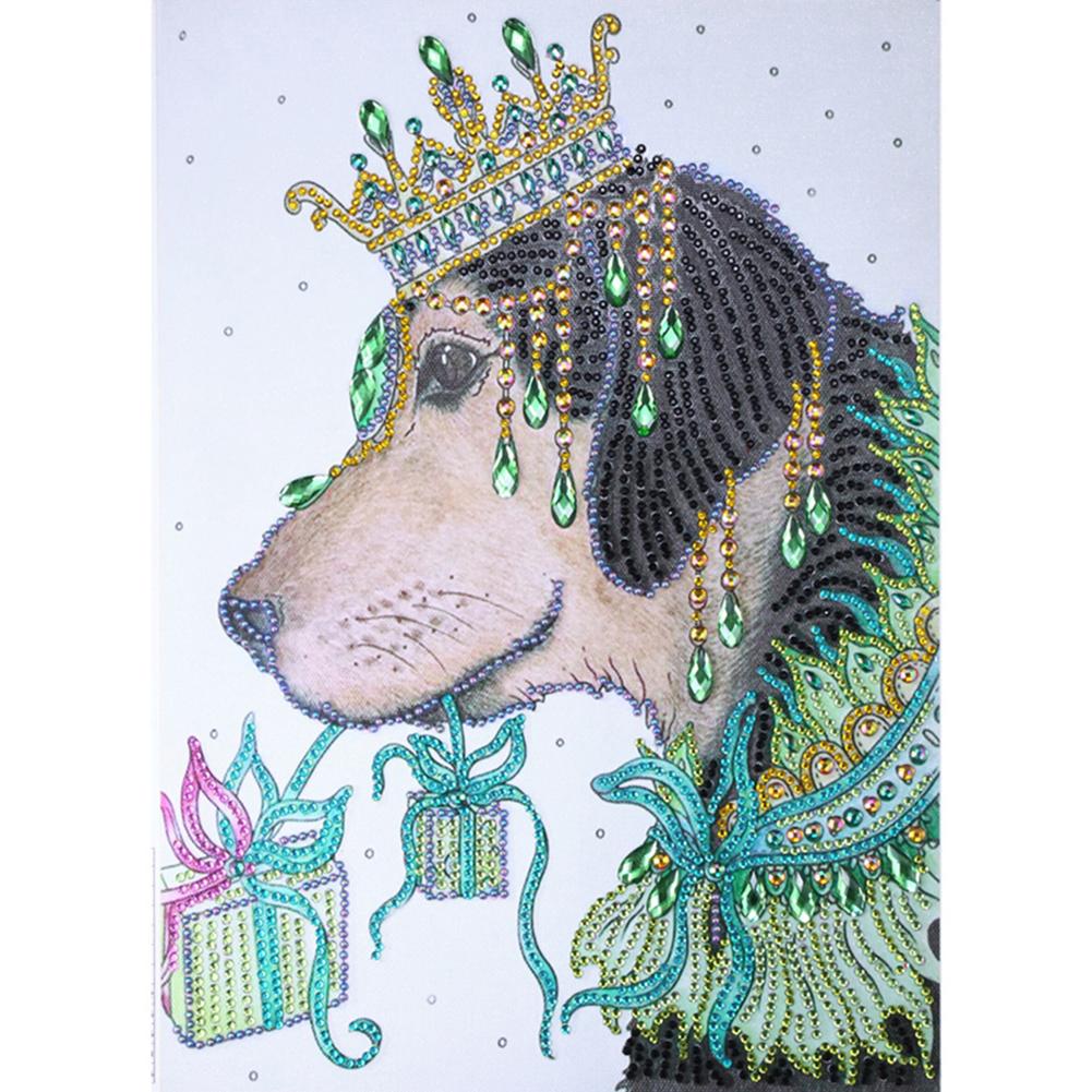 

30*40CM-Special Shaped Diamond Painting-Dog, 501 Original