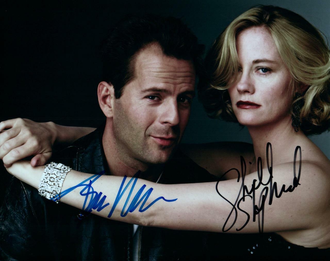 Bruce Willis Cybill Shepherd Signed 8x10 Photo Poster painting Autographed Picture plus COA