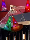 Halloween LED Luminous Witch Hat Kids Costume Hanging Glowing Cap Decor