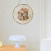 2D DIY Acrylic Iron Bucket Diamond Painting Wall Clock Pendant w/ Clock Function